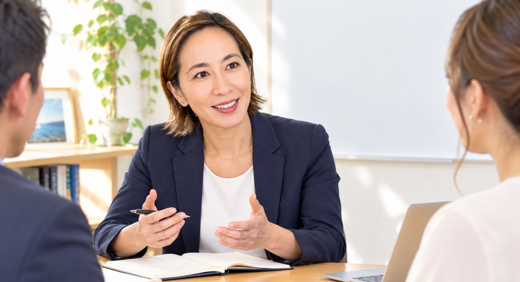 Mau Lingua代表 Maya Yatsu|英語教育と言語コミュニケーション Mau Lingua代表のMaya Yatsu。約22年の英語指導経験と、言語聴覚士としての専門性を生かし、一人ひとりの目的や課題に合わせた英語学習を設計しています。自身も言語学習を続けながら、英語を知識として覚えるだけでなく、自分で考え、伝え、世界とつながる力を育てています。